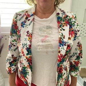 Floral Ann Klein Blazer